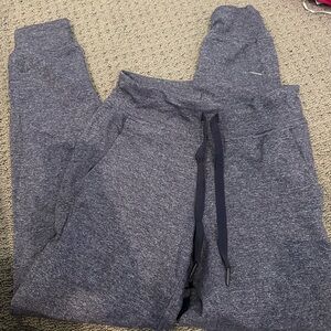 Lululemon Athletica Blue Track Pants with Tapered Leg Design